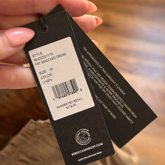 NWT Rebecca Minkoff Fay Smocked Dress - Picture 8 of 9